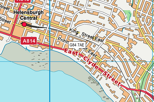 G84 7AE map - OS VectorMap District (Ordnance Survey)