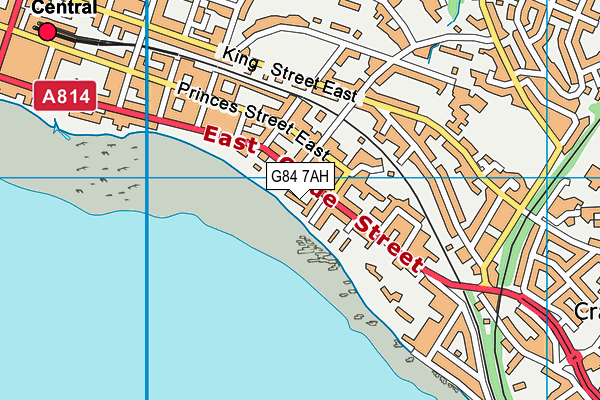 G84 7AH map - OS VectorMap District (Ordnance Survey)