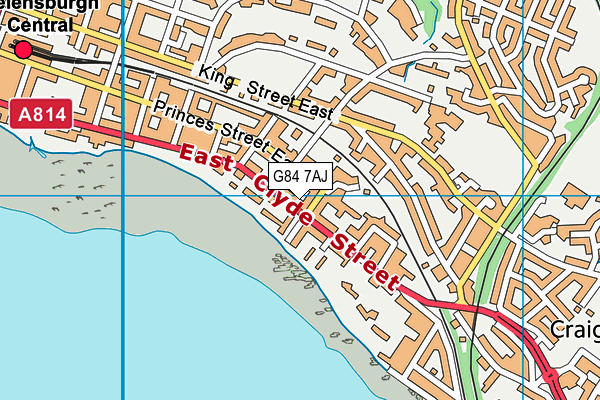 G84 7AJ map - OS VectorMap District (Ordnance Survey)