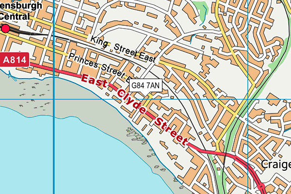 G84 7AN map - OS VectorMap District (Ordnance Survey)