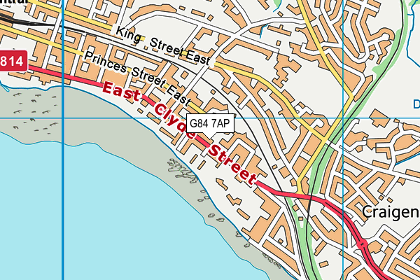 G84 7AP map - OS VectorMap District (Ordnance Survey)