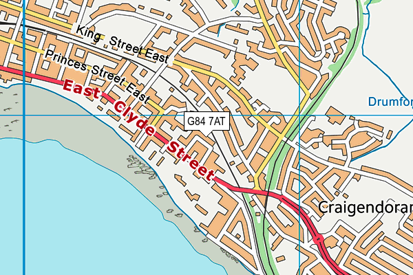 G84 7AT map - OS VectorMap District (Ordnance Survey)