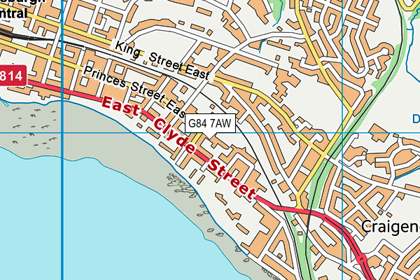 G84 7AW map - OS VectorMap District (Ordnance Survey)