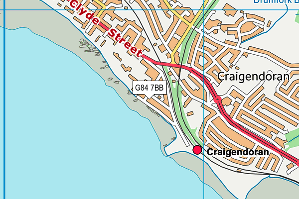 G84 7BB map - OS VectorMap District (Ordnance Survey)