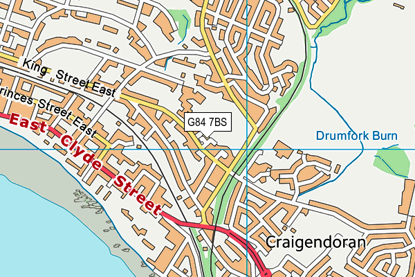 G84 7BS map - OS VectorMap District (Ordnance Survey)