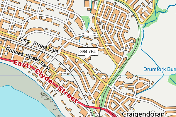 G84 7BU map - OS VectorMap District (Ordnance Survey)