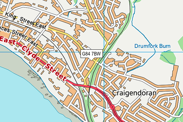 G84 7BW map - OS VectorMap District (Ordnance Survey)