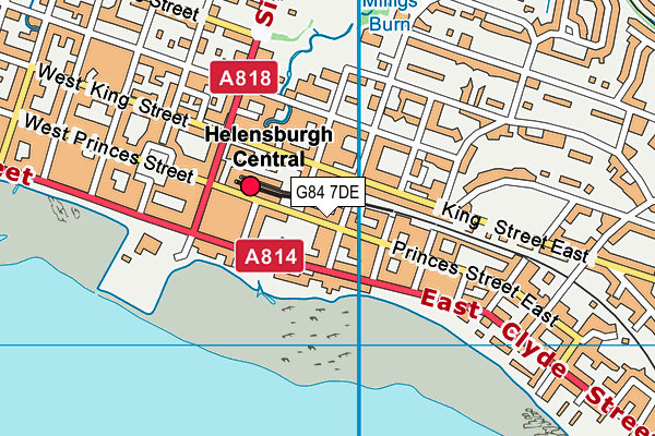 G84 7DE map - OS VectorMap District (Ordnance Survey)