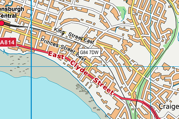 G84 7DW map - OS VectorMap District (Ordnance Survey)