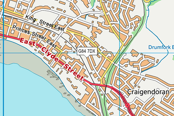 G84 7DX map - OS VectorMap District (Ordnance Survey)