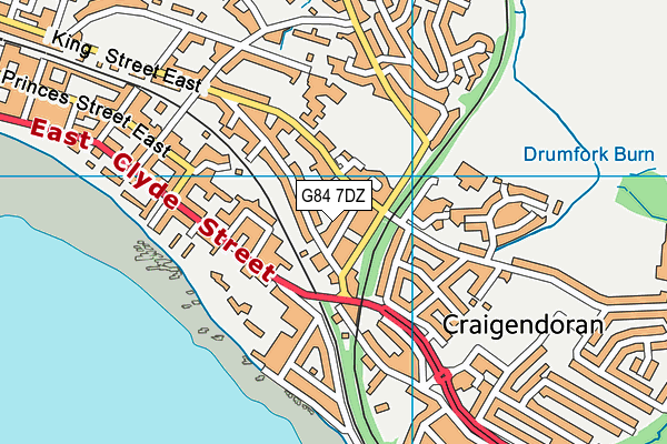 G84 7DZ map - OS VectorMap District (Ordnance Survey)