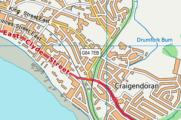 G84 7EB map - OS VectorMap District (Ordnance Survey)