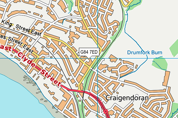 G84 7ED map - OS VectorMap District (Ordnance Survey)