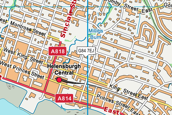 G84 7EJ map - OS VectorMap District (Ordnance Survey)