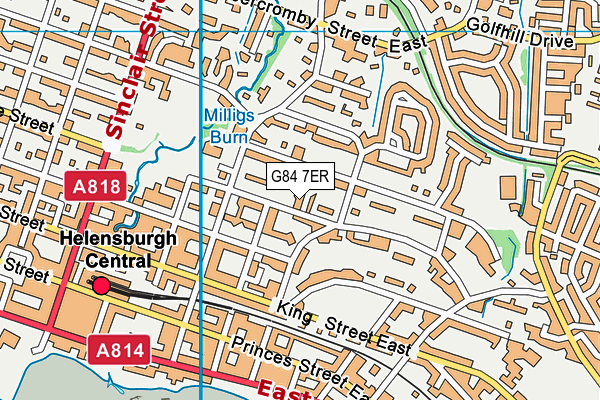 G84 7ER map - OS VectorMap District (Ordnance Survey)