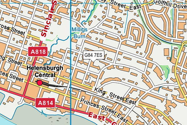 G84 7ES map - OS VectorMap District (Ordnance Survey)