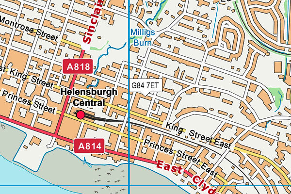 G84 7ET map - OS VectorMap District (Ordnance Survey)