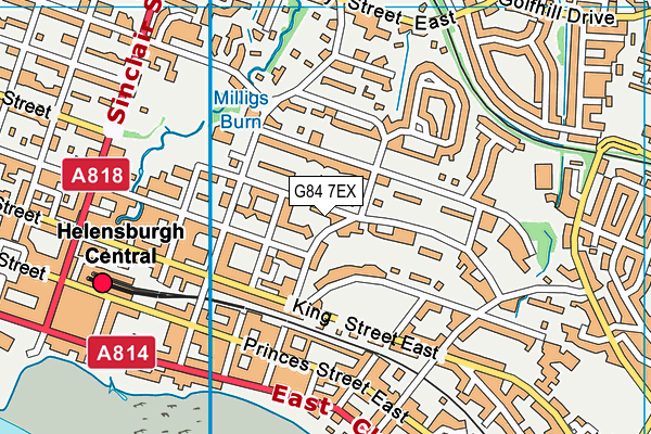 G84 7EX map - OS VectorMap District (Ordnance Survey)
