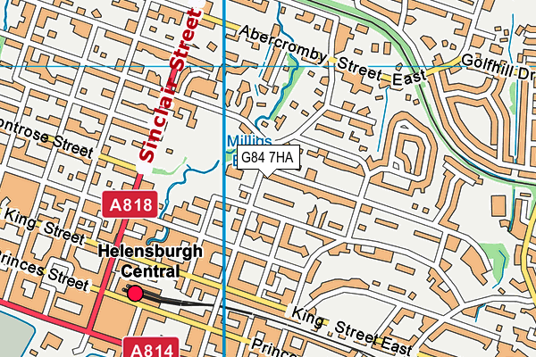 G84 7HA map - OS VectorMap District (Ordnance Survey)