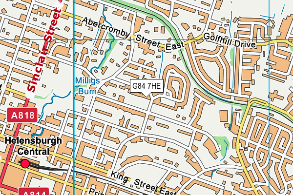 G84 7HE map - OS VectorMap District (Ordnance Survey)