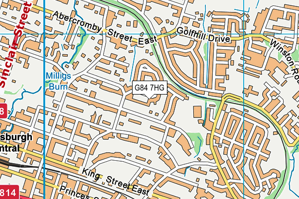 G84 7HG map - OS VectorMap District (Ordnance Survey)