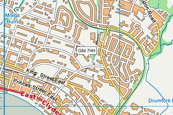 G84 7HH map - OS VectorMap District (Ordnance Survey)