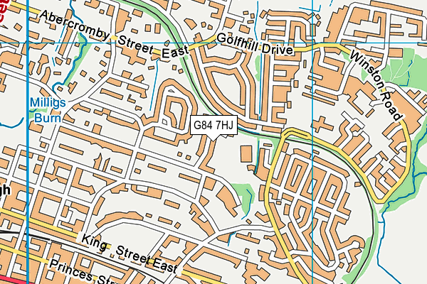 G84 7HJ map - OS VectorMap District (Ordnance Survey)