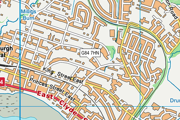 G84 7HN map - OS VectorMap District (Ordnance Survey)