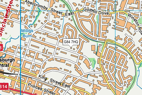G84 7HQ map - OS VectorMap District (Ordnance Survey)