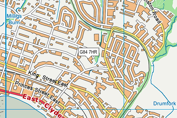 G84 7HR map - OS VectorMap District (Ordnance Survey)