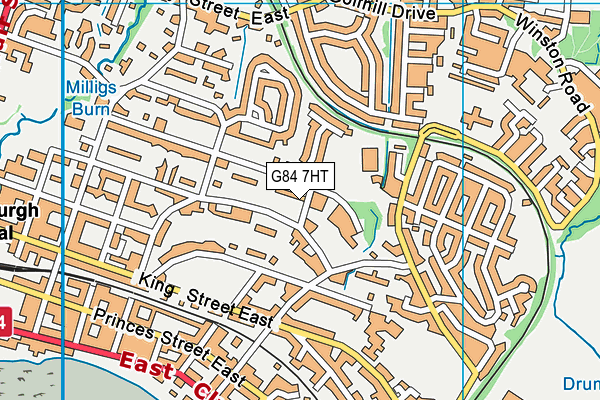 G84 7HT map - OS VectorMap District (Ordnance Survey)