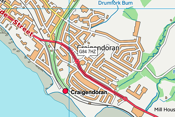 G84 7HZ map - OS VectorMap District (Ordnance Survey)