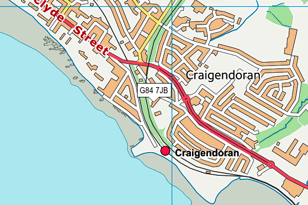 G84 7JB map - OS VectorMap District (Ordnance Survey)