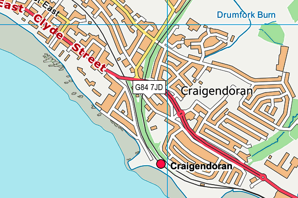 G84 7JD map - OS VectorMap District (Ordnance Survey)