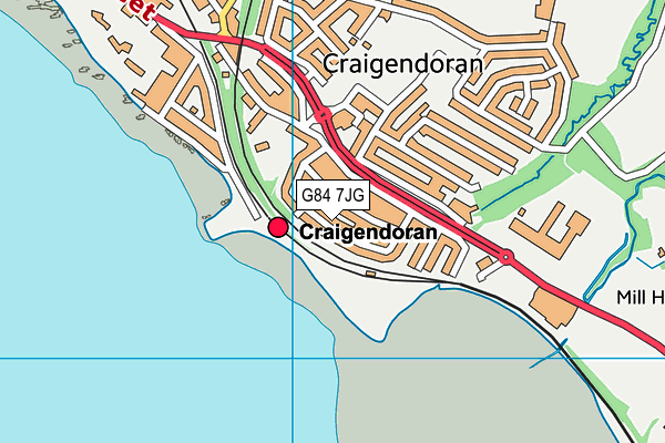 G84 7JG map - OS VectorMap District (Ordnance Survey)