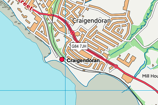 G84 7JH map - OS VectorMap District (Ordnance Survey)