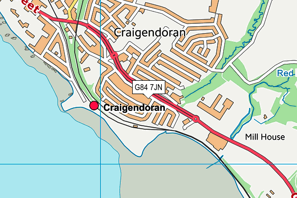 G84 7JN map - OS VectorMap District (Ordnance Survey)