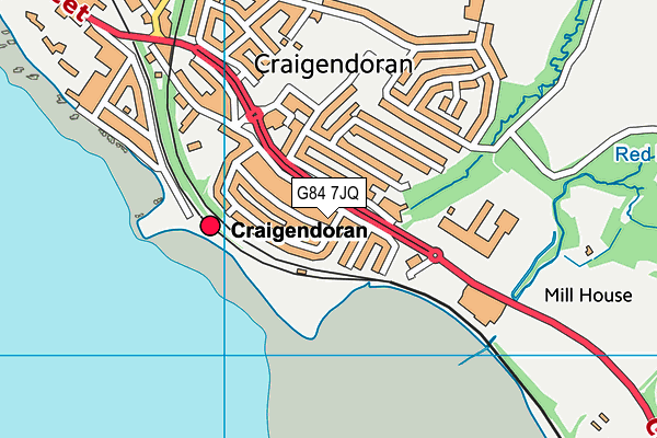 G84 7JQ map - OS VectorMap District (Ordnance Survey)