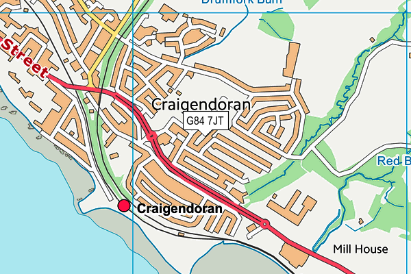 G84 7JT map - OS VectorMap District (Ordnance Survey)