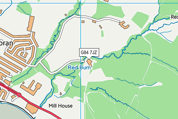 G84 7JZ map - OS VectorMap District (Ordnance Survey)