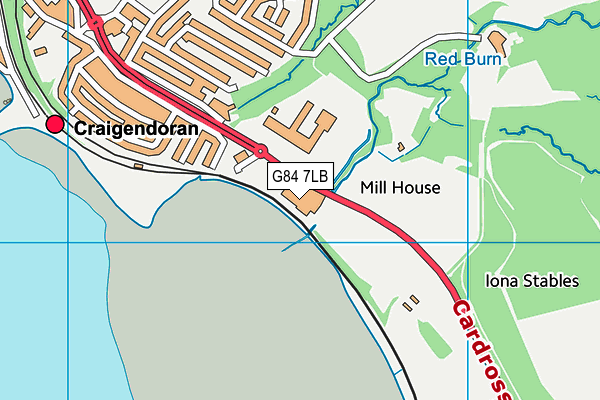 G84 7LB map - OS VectorMap District (Ordnance Survey)