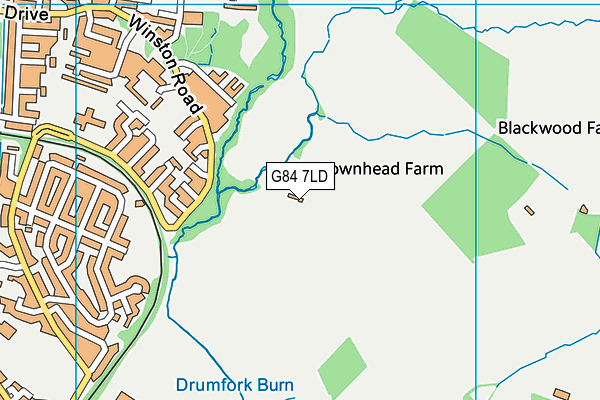 G84 7LD map - OS VectorMap District (Ordnance Survey)