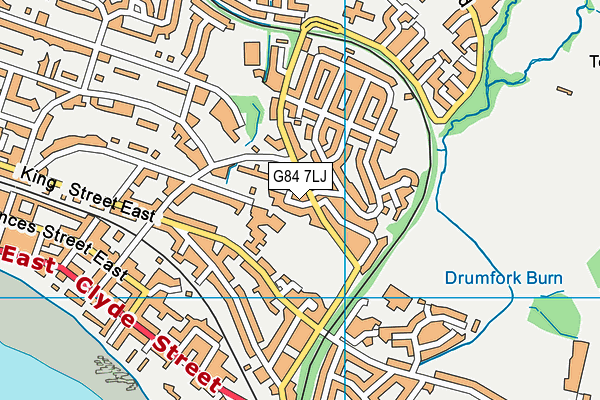 G84 7LJ map - OS VectorMap District (Ordnance Survey)