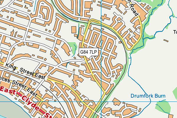 G84 7LP map - OS VectorMap District (Ordnance Survey)