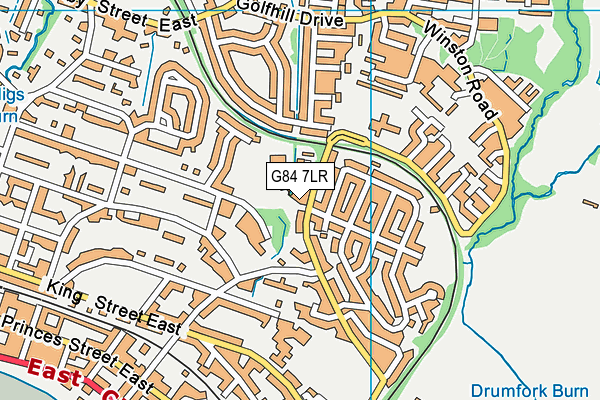 G84 7LR map - OS VectorMap District (Ordnance Survey)