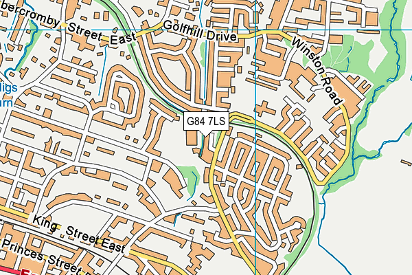 G84 7LS map - OS VectorMap District (Ordnance Survey)