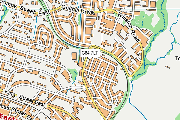 G84 7LT map - OS VectorMap District (Ordnance Survey)