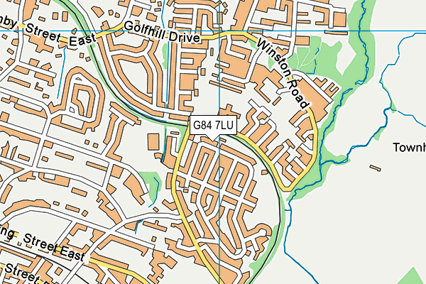 G84 7LU map - OS VectorMap District (Ordnance Survey)