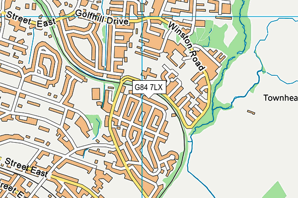 G84 7LX map - OS VectorMap District (Ordnance Survey)