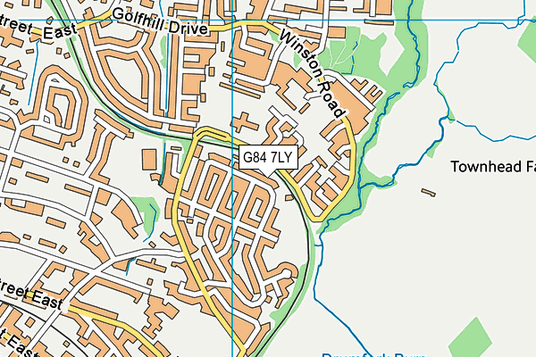 G84 7LY map - OS VectorMap District (Ordnance Survey)